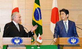 Japan, Brazil leaders vow to collaborate on economy, U.N. reform
