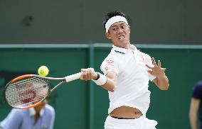 Tennis: Nishikori at Wimbledon