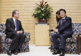 Japan PM Abe, WTO chief Azevedo