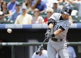 Ichiro gets 2 hits but Mariners fall to Rockies