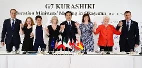 G-7 ministers pledge to address int'l issues through education