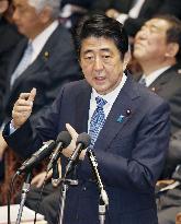 PM Abe attends lower house budget panel
