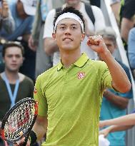 Nishikori outlasts Verdasco in 5-set French Open thriller