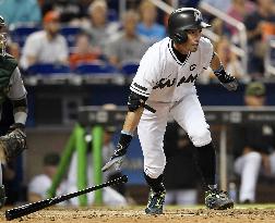 Baseball: Ichiro singles in Marlins' 9-2 win