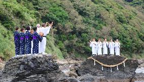 Traditional ritual for good harvest on Amami island