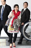 Nobel laureate Malala Yousafzai in Japan