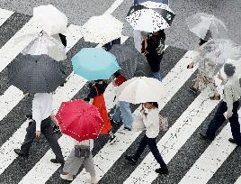 Rainy season in Japan