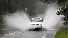 Heavy rain in southwestern Japan