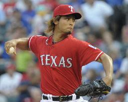 Darvish beats A's for 6th win