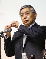 BOJ chief says "positive" impact of negative rate on economy emerging