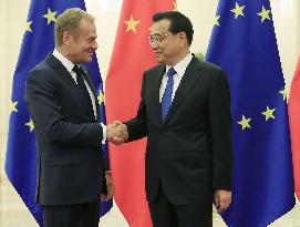 EC's Tusk calls on China to protect rule-based int'l order
