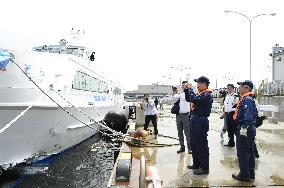 Inspection over shuttle boat accident in Kobe