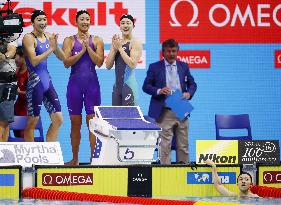 Women's 4x200 relay team 5th at worlds with new Japan record