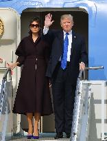 Trump arrives in S. Korea