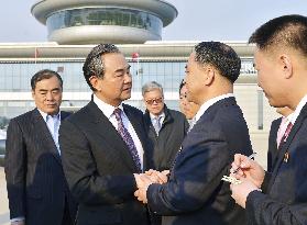 China foreign minister visit to Pyongyang