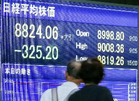 Nikkei closes at fresh 16-month low