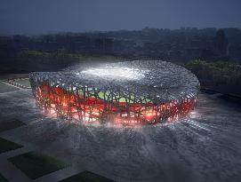 (2)Ground-breaking ceremony for Beijing Olympics' main stadium