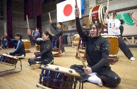 Fukushima youth drum group to give performance in U.S.