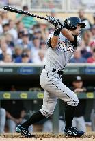 Ichiro has 3 hits in Marlins' loss