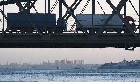Bridge on boarder between N. Korea, China