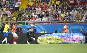 Football: Brazil vs Switzerland at World Cup