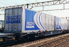 JR to run freight trains with double container loading capacity