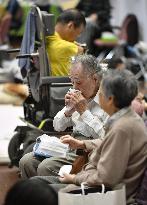 Evacuees fight exhaustion in quake-hit southwestern Japan