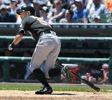 Ichiro has 2 hits vs Tigers, 12 shy of 3,000 in major league