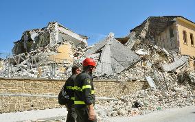 Aftermath of quake in Italy