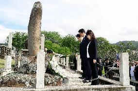 Abe visits cemetery for Japanese who died in Hawaii