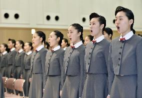 Trainees for "Takarazuka" all-female musical theater