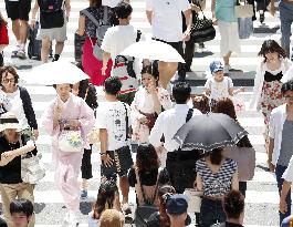 Heatwave continues in Japan