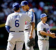 Dodgers' Kuroda suffers loss in game against Diamondbacks