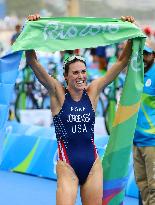 Olympics: Jorgensen claims triathlon gold