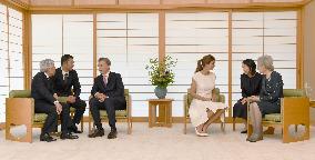 Japan's emperor, empress invite Argentine president to palace