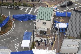 Officer stabbed at police box in Osaka