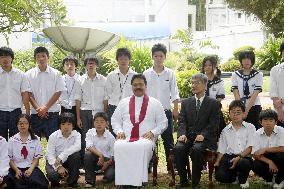 Fukushima students in Sri Lanka