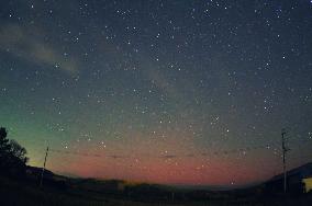 Sun flare brings aurora to Hokkaido