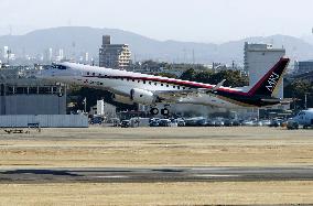Test flights for MRJ small passenger plane resume