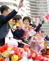 N. Korea's U-17 soccer team returns home after World Cup victory