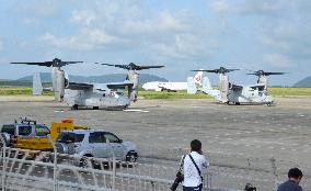 U.S. military begins inspecting 2 Ospreys after emergency landing