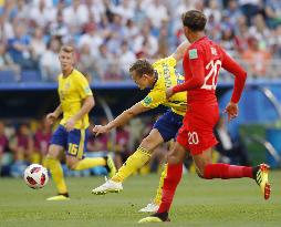 Football: England vs Sweden at World Cup