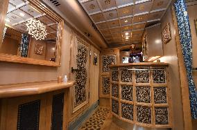 Luxury tour bus in Japan