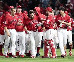 Baseball: Rangers v Angels