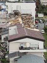 Aftermath of Typhoon Faxai in Chiba