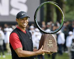 Golf: Tiger Woods in Japan