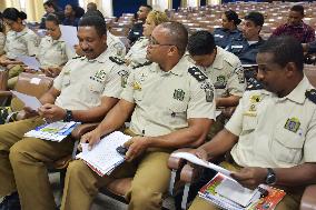 Brazilian police officers learn Japanese ahead of Olympics