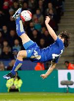 Leicester's Okazaki scores with overhead kick