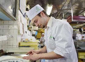 Danish apprentice joins Kyoto kitchen to learn ways of "washoku"