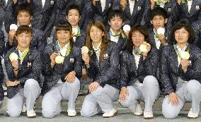 Olympics: Japanese medalists express thanks, hope to impress in 2020